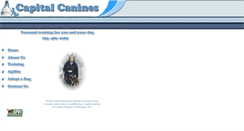 Desktop Screenshot of capitalcanines.globalspan.net