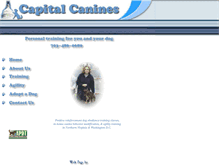 Tablet Screenshot of capitalcanines.globalspan.net